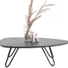 Outlet XOOON Masura lage salontafel met zwart metalen poot 110x88cm