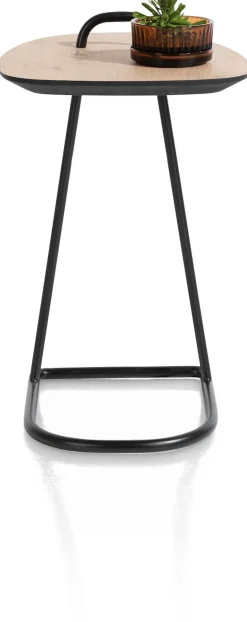 Best XOOON Masura laptoptafel met zwart metalen poot 55x48cm