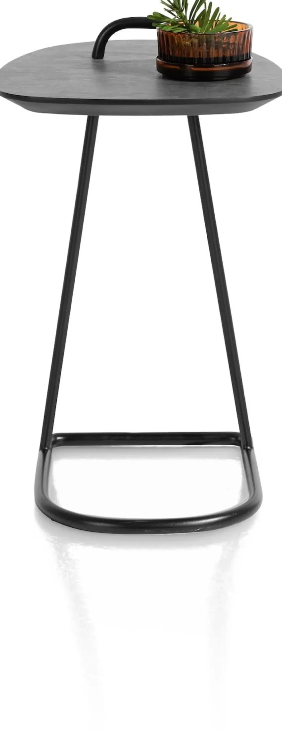 Best XOOON Masura laptoptafel met zwart metalen poot 55x48cm