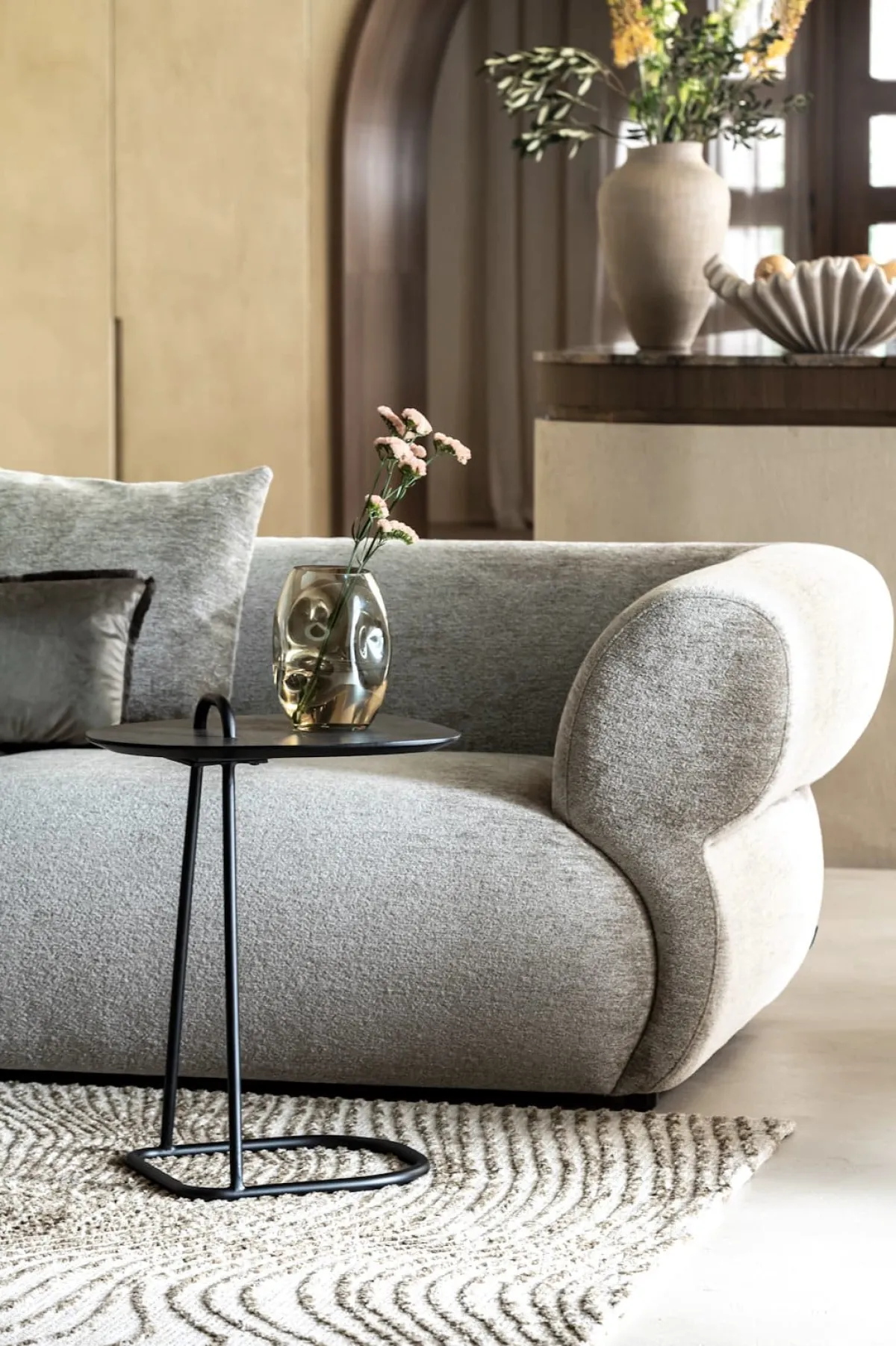 Best XOOON Masura laptoptafel met zwart metalen poot 55x48cm