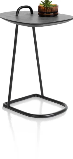 Best XOOON Masura laptoptafel met zwart metalen poot 55x48cm