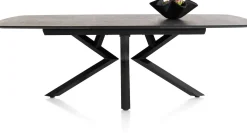 Outlet XOOON Masura ovale uitschuiftafel met metalen poot 180(+60)x110cm