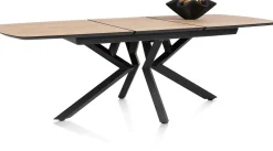 Hot XOOON Masura ovale uitschuiftafel met metalen poot 180(+60)x110cm