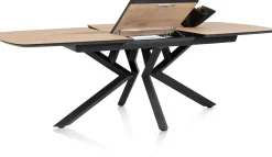 Hot XOOON Masura ovale uitschuiftafel met metalen poot 180(+60)x110cm