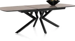 Hot XOOON Masura ovale uitschuiftafel met metalen poot 180(+60)x110cm