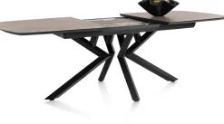 Hot XOOON Masura ovale uitschuiftafel met metalen poot 180(+60)x110cm