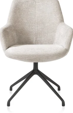 Online XOOON Mats, armstoel - aluminium frame 4-poots - draaibaar - selected choices