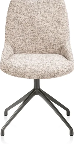 Best XOOON Mats, eetkamerstoel - draaibaar - grafiet - Luton - koper