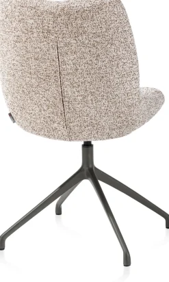 Best XOOON Mats, eetkamerstoel - draaibaar - grafiet - Luton - koper