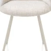 Clearance XOOON Mats, eetkamerstoel - 4-pootjes - creme - Luton - Creme