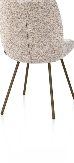 Sale XOOON Mats, eetkamerstoel - 4-pootjes - steelbrown - Luton - koper