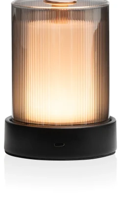 Discount XOOON Matz draadloze tafellamp (1*LED) in de kleur Zwart - COCOmaison