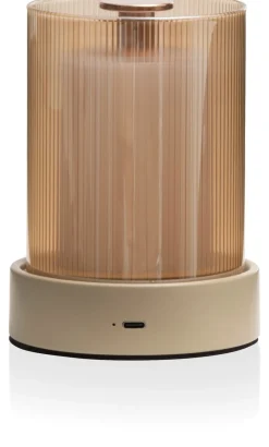 XOOON Matz draadloze tafellamp (1*LED) in de kleur Beige - COCOmaison