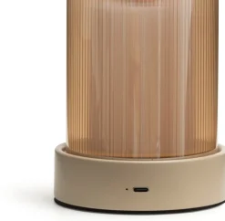XOOON Matz draadloze tafellamp (1*LED) in de kleur Beige - COCOmaison