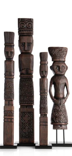 Discount XOOON Milan beeld H75cm in de kleur Bruin - COCOmaison