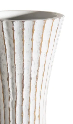 Discount XOOON Milou vaas H134cm in de kleur Wit - COCOmaison