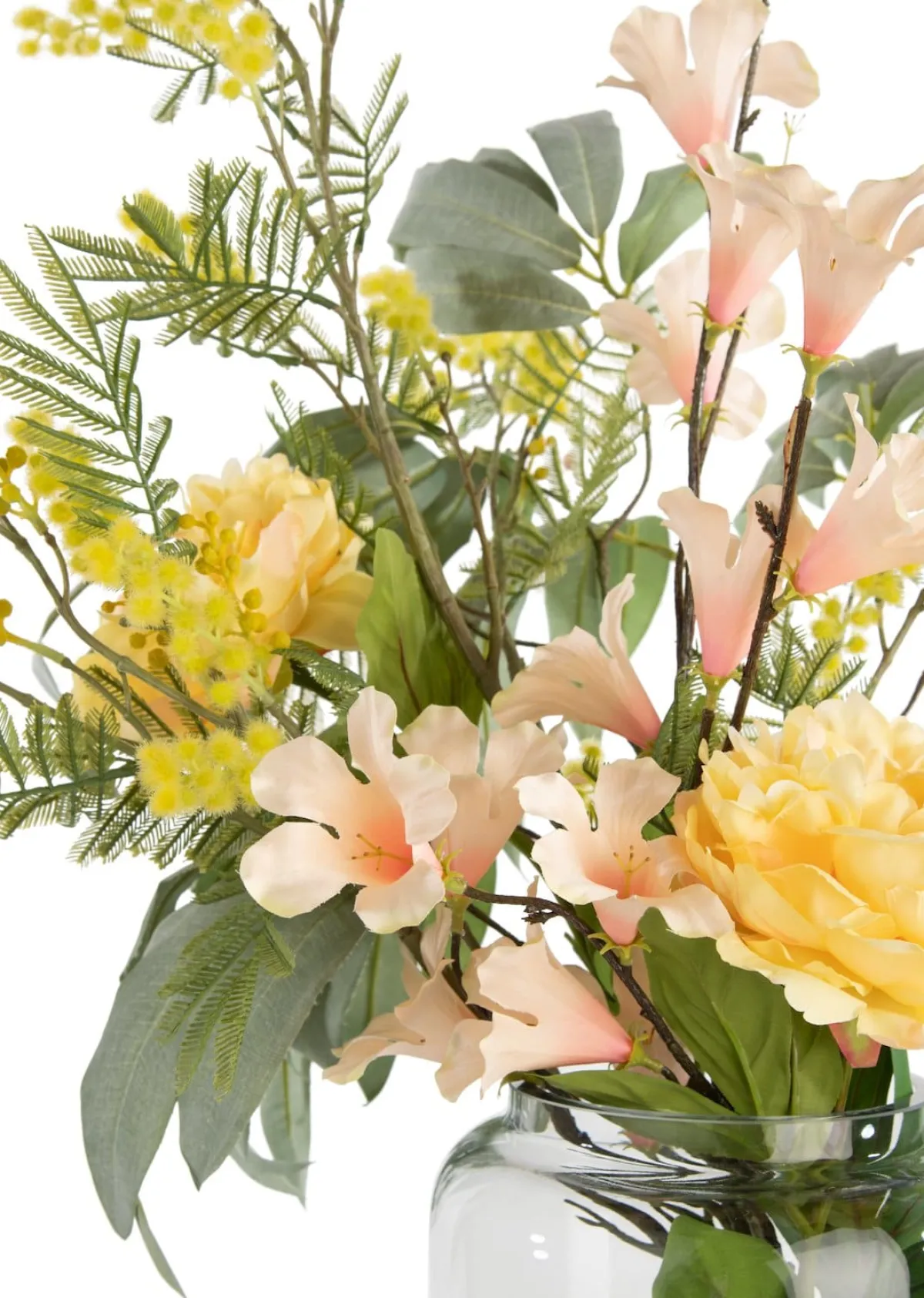 XOOON Mimosa Branch H110cm kunstbloem in de kleur Geel - COCOmaison