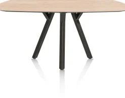 Discount XOOON MINATO bartafel - ovaal - 240 x 110 cm (h: 92 cm) - eiken look