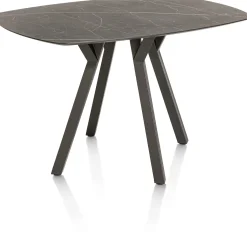 Discount XOOON MINATO bartafel - ovaal - 150 x 105 cm (h: 92 cm) - marmerlook