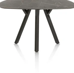 XOOON MINATO bartafel - ovaal - 200 x 105 cm (h: 92 cm) - marmerlook