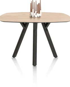 Clearance XOOON MINATO bartafel - ovaal - 150 x 105 cm (h: 92 cm) - eiken look
