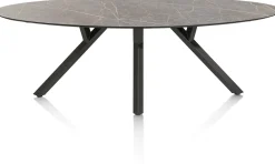 Online XOOON MINATO eetkamertafel - ellips - 240 x 110 cm - lichtgrijs