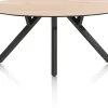 Discount XOOON MINATO eetkamertafel - ellips - 210 x 105 cm - eiken look