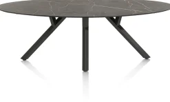 Outlet XOOON MINATO eetkamertafel - ellips - 240 x 110 cm - marmerlook
