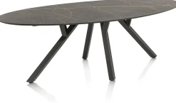 Outlet XOOON MINATO eetkamertafel - ellips - 240 x 110 cm - marmerlook