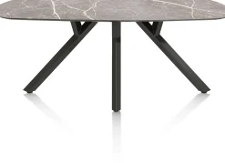Online XOOON MINATO eetkamertafel - ovaal - 240 x 110 cm - lichtgrijs