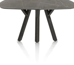 Sale XOOON MINATO eetkamertafel - ovaal - 150 x 105 cm - marmerlook