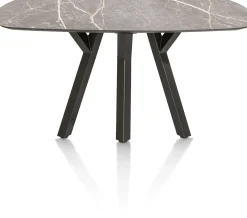 Outlet XOOON MINATO eetkamertafel - ovaal - 150 x 105 cm - lichtgrijs