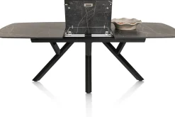 Best XOOON MINATO uitschuiftafel - ovaal - 180 (+ 60) x 110 cm - marmerlook