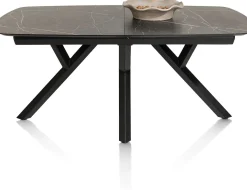 Best XOOON MINATO uitschuiftafel - ovaal - 180 (+ 60) x 110 cm - marmerlook