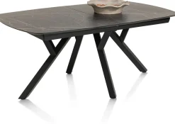 Best XOOON MINATO uitschuiftafel - ovaal - 180 (+ 60) x 110 cm - marmerlook