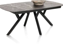 New XOOON MINATO uitschuiftafel - ovaal - 180 (+ 60) x 110 cm - lichtgrijs