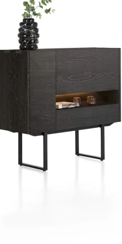 XOOON Modali highboard in onyx (+ LED) -