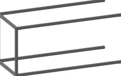 Sale XOOON Modulo aanbouwrek in metaal 90 cm, 1 nivo -