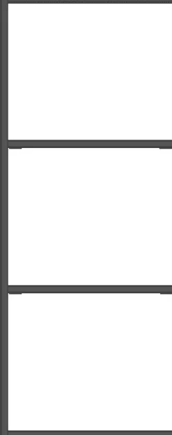 Sale XOOON Modulo aanbouwrek in metaal 45 cm, 3 nivo's -