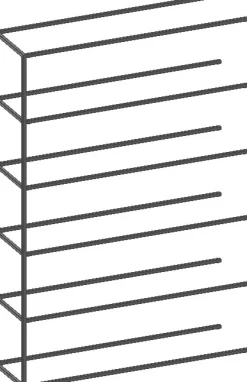 Best XOOON Modulo aanbouwrek in metaal 135 cm, 5 nivo's -