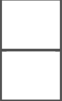 XOOON Modulo basisrek in metaal 45 cm, 2 nivo's -