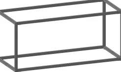 Best XOOON Modulo basisrek in metaal 90 cm, 1 nivo -