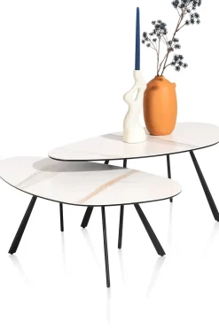 New XOOON Montello lage salontafel met keramiek blad 94x49cm