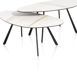 New XOOON Montello lage salontafel met keramiek blad 94x49cm