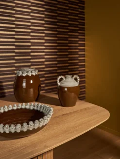 Sale XOOON Nera vaas (H26cm) in de kleur Bruin - COCOmaison