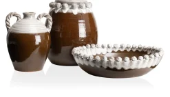 Sale XOOON Nera vaas (H26cm) in de kleur Bruin - COCOmaison