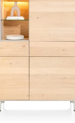 Online XOOON NIORA bergkast 120 cm - naturel eiken
