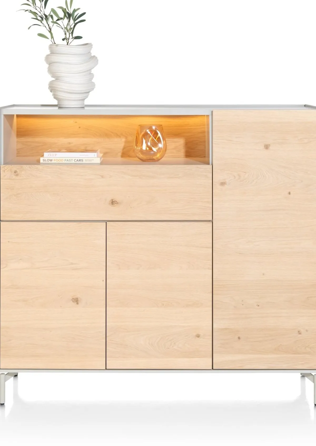 Discount XOOON NIORA dressette 148 cm - naturel eiken