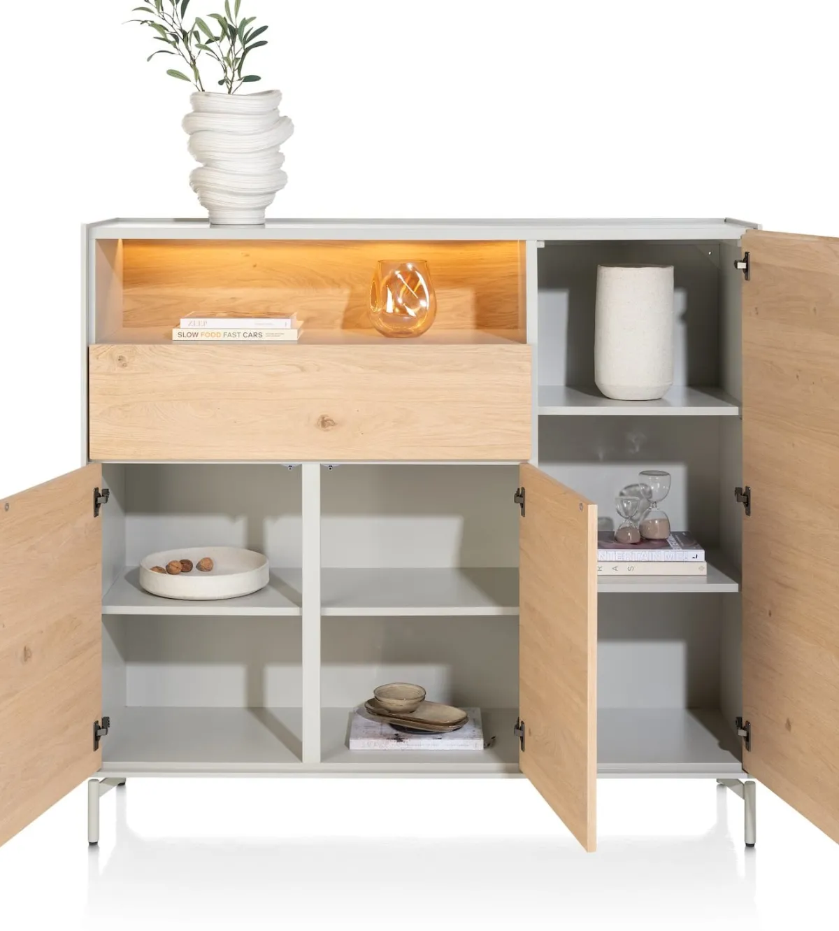 Discount XOOON NIORA dressette 148 cm - naturel eiken