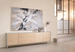 Hot XOOON NIORA dressoir 240 cm - 3-deuren + 2-laden - naturel eiken